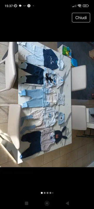 Set abbigliamento neonato 1-3 mesi