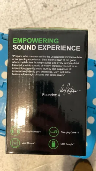 WESEARY WG1 Cuffie Gaming Wireless 2.4G