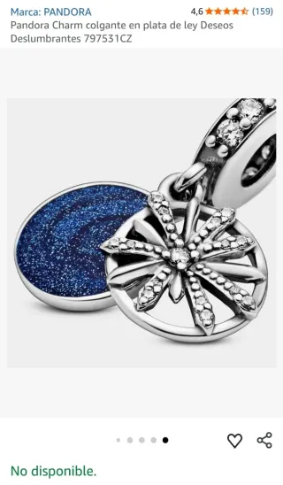 Charm Pandora Deseos.