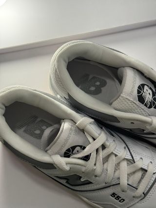 New Balance BB550ESC Unisex Gris Blanco