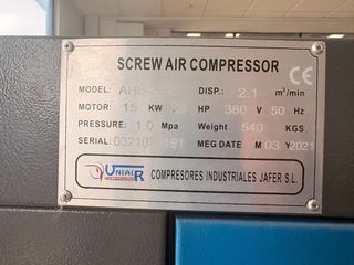 Compresor de toenillo de 20CV