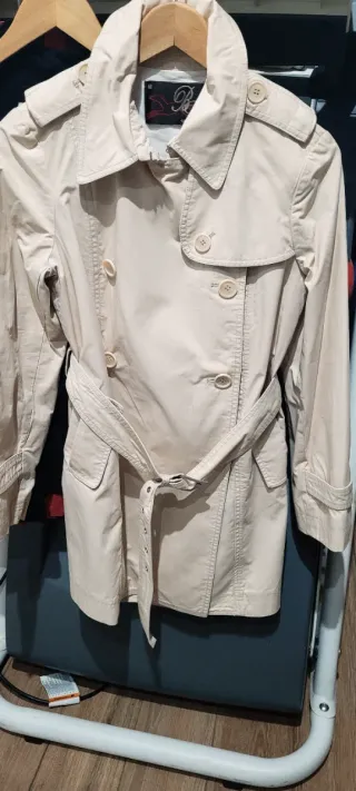 Gabardina Bimba y Lola Beige Talla M