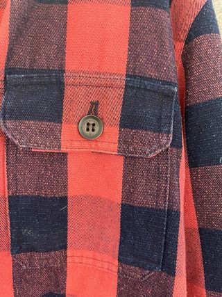 Chaqueta cuadros Zara forro polar