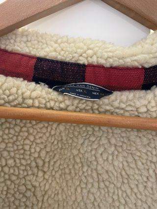 Chaqueta cuadros Zara forro polar