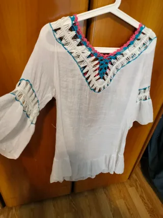 Mini abito Copricostume bianco