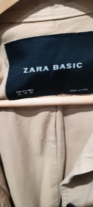 Chaqueta Zara Beige Mujer