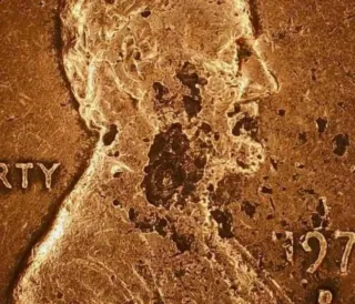 MONEDA 1 CENTAVO LINCOLN.1978D.ERROR LAMINACION.