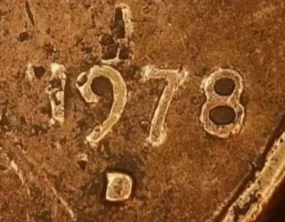 MONEDA 1 CENTAVO LINCOLN.1978D.ERROR LAMINACION.