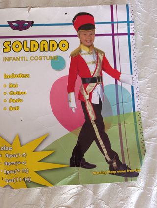 Disfraz Soldado Infantil Talla 11-14