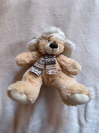Orsetto peluche con cappello e sciarpa