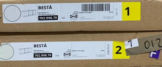 Mueble TV BESTÅ IKEA blanco 180 × 40 × 64 cm
