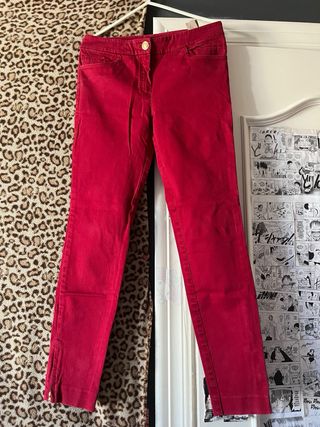 Vaqueros Massimo Dutti Rojo