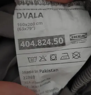 Sábana bajera ajustable IKEA gris