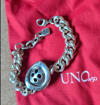Bracciale Uno de 50 maglia con bottone