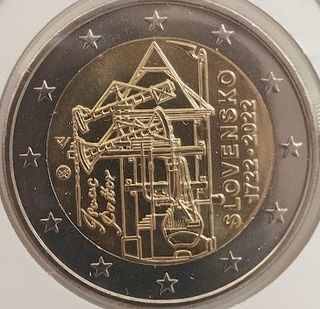 🇸🇰 2€ Eslovaquia 2022 Máquina de vapor