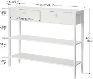 Mesa consola blanca 100cm