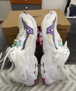 Zapatillas Mizuno Blancas Morado