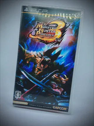 PSP 3000 Sony Black/Red Monster Hunter 3rd Pack