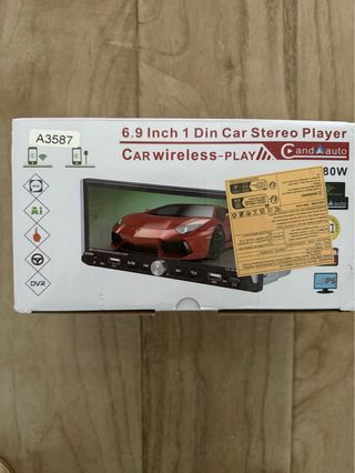 Pantalla Coche 6.9 1 Din Car Stereo