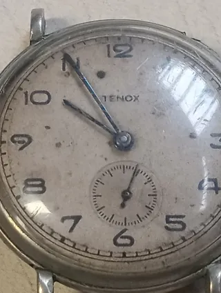 Reloj Teno Plata y Blanco