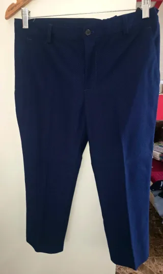 Traje comunión niño completo azul , blanco y celes