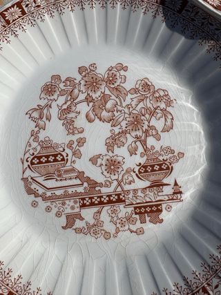 Juego Platos Vintage Spanish Crown Ironstone