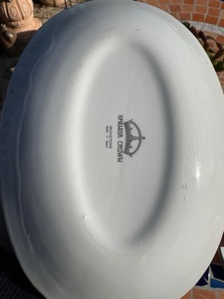 Juego Platos Vintage Spanish Crown Ironstone