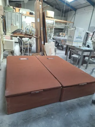 Canapé abatible color cerezo