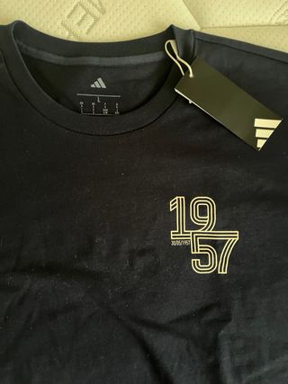 Camiseta Adidas Hombre Talla M Azul Marino 1957