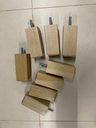 Patas de madera para muebles (Ikea)