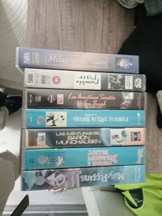 Lote 7 Películas Clasicos VHS
