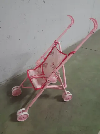 Carrito de juguete rosa