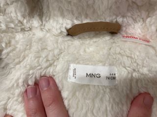 Abrigo Mango bebé 6-9 meses, 74 cm