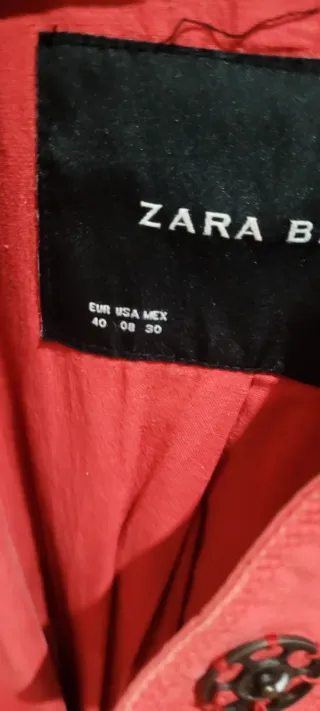 Chaqueta Zara Roja Talla M