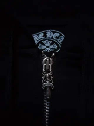 Felpa Chrome Hearts Nera con Zip