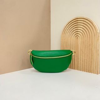 Bolso Piel Hombro/Riñonera Verde 1617