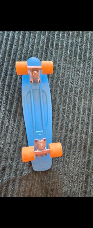 Patín Decathlon Azul Ruedas Naranja