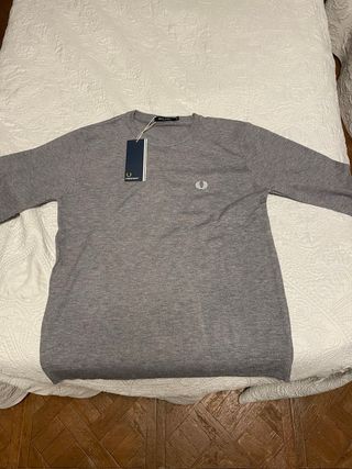 Sudadera Fred Perry Gris Talla M