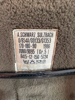 Chaqueta militar alemana verde