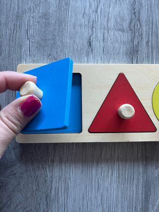 Puzzle Madera Montessori Formas Educativo