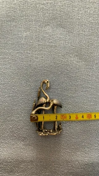 Miniatura fenicotteri vintage argento 800