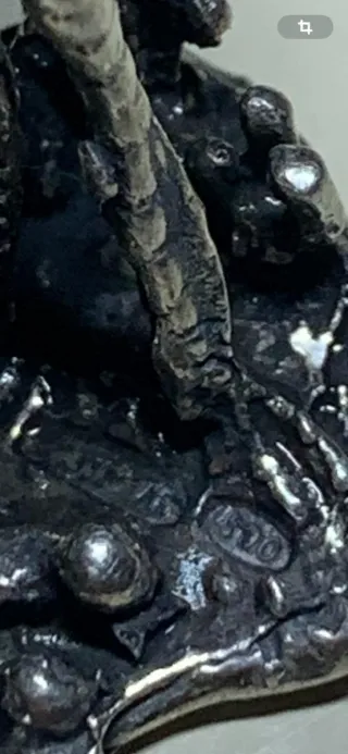 Miniatura fenicotteri vintage argento 800