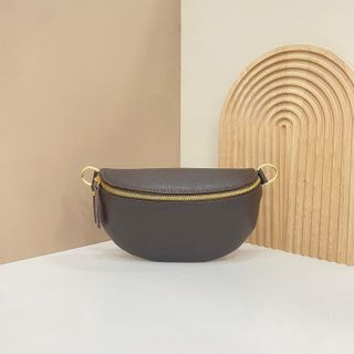 Bolso de hombro/riñonera de piel auténtica 1619