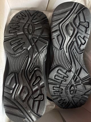 Scarpe da trekking nere e argentate per uomo