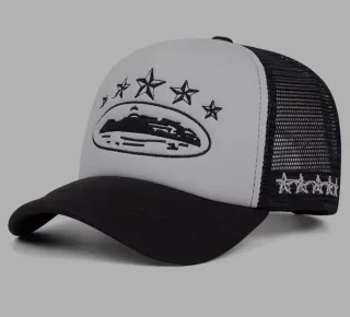 Gorra Corteiz Negra y Blanca