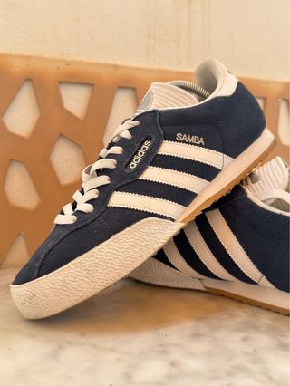 Zapatillas Adidas Samba Azul y Blanco