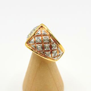 Anillo Oro 18K, Diamantes, 10.22gr, T-11