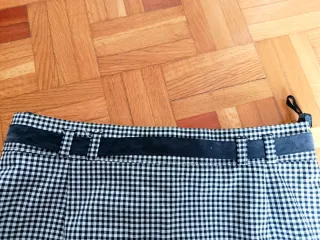 Falda Pin-up Cuadros Blanco y Negro