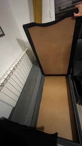 Sofá chaise longue gris tela