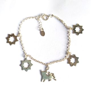 Pulsera Plata Estrellas y Toro Mudéjar